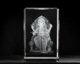 3D Lalbagcha Raja Crystal for Hinduism Religious Souvenir (R3020)