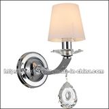 CE Hotel Crystal Wall Sconces Lamp with Glass Shades