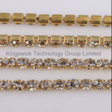 Pink Jewelry Rhinestone Cup Chain for Soldering