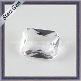 Clear White Rectangle Shape Princess Cut Glass