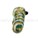 Newest Unique Design Glass Spoon Pipe Smoking Hand Pipe (ES-HP-348)