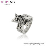 R-41 Chinese Xuping Wholesale Human Skeleton Luxury Ring with Black Gun Color for Woman