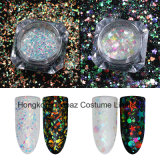 Ab Color Nail Glitter Flakies Irregular Star Round Iridescent Sequins Powder Nail Art Decoration (EG12)