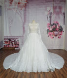 Ivory Ball Gown Wedding Dress Long Sleeve Dresses for Women