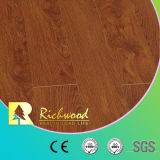 Vinyl Plank 12.3mm E0 AC4 Wooden Walnut V-Grooved Wood Laminate Floor