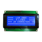 20 X 4 Characters LCD Display Module, White Characters on Blue Background