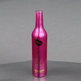 Pink Painting Vodka Bottle Luxury Liquor Spirits Flint Glass Bottle