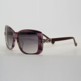 Clear Purple Acetate Fashion Crystal Sunglasses