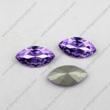 Pujiang Factory Cut Different Shapes of Horse Eyes Crystal Violet Color Fancy Stone