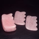 Pink Crystal Guasha Board for Full Body Massage