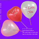 Inflatable Silk-Screen Printing Heart Shape Balloon for Party Decorations