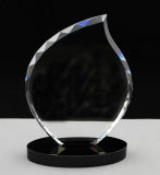 Popular Etched Glass Trophy Craft, Glass Prize Plaque Hot Selling