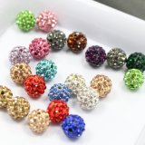 4mm - 18mm Multic Color with White Clay Shamballa Rhinestone Pave Crystal Beads for Jewelry Making