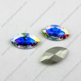 Popular Colour Diamond Cut Crystal Fancy Stone for Clothing