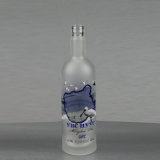 Crystal Vodka/Whiskey Glass Bottle with Decaling Decoration