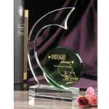 Sickle Design Crystal Trophy Award