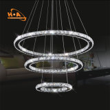 3 Round Rings LED Chandelier Lighting Modern with Dimmable