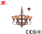 Traditional Chandelier with Glass Lampshades 1356-177