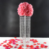 Tall Round Crystal Flower Stand Centerpieces Candleholder for Wedding Table Decoration