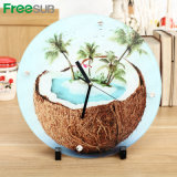 Factory Supply Sublimation Glass Clock for Perfect Photo Gift