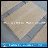 Natural Polished Beige Marble Travertine for Floor Paving Wall Flooring