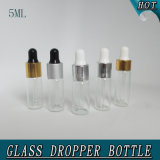 5ml Clear Child Proof Airless Glass Perfume Dropper Bottle