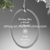Crystal Glass Christmas Holiday Ornament/Decoration for Souvenir Gift