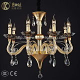 Golden European Crystal Lamp (AQ-20015-8)