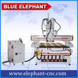 Ele 1325 Pneumatic Multi Spindle CNC Router, 3D CNC Router with Atc Function for Wooden Working