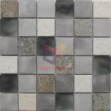 Quartz Mix Aluminium and Crystal Mosaic Tile (CFA92)