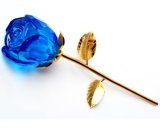 High Quality Crystal Glass Rose Flower for Souvenir