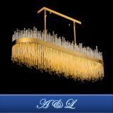 Luxury Stainless Steel Glass Chandelier Lamp for Hotel Dining Room