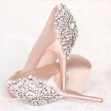 2017 Custom Made Rhinestone Crystal Pearl Shoe Clips Buckle Wedding Bridal Party Decoration