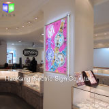 Wall Mounted Advertising Crystal Picture Frame Acrylic LED Light Box Display Sign