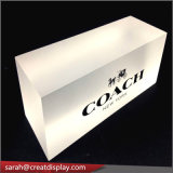 Frosted Clear Acrylic PMMA Block with Company Logo