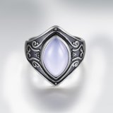 fashion Vintage Silver Jewelry with Glass