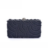 Most Fashion High Quality Designer Handbag Beaded Pearl Clutch Bag