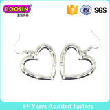 High Quality Big Heart Shaped Earrings with Crystal