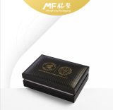 Retro Clamshell Gilding Texture Carbon Fiber Wooden Coin Box