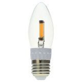 C35 1.2W 130lm Ww E27 COB LED Candle Bulb