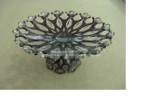 Great Design on Machine-Made Crystal Rectangular Glass Fruit Plate (P-HY01)