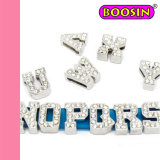 Fashion Metal Jewelry Crystal Letter Charm / Alphabet Floating Pendant