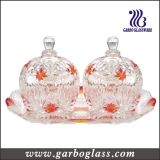 Glass Jar and Tray Set& Gift Glass/Glassware Set (TZ-GB1718MI-P2)