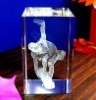 Crystal 3D Laser Engraving Cube for Gift or Souvenir