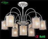 Chinese Glass Ceiling Iron Chandelier Lighting with Ce Certificate D-8151/6+3
