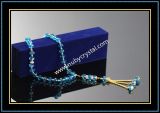 Machine Cut Blue Glass Rosary 33/45/66/99PCS (K7)