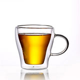 80ml Best Sell High Borosilicate Glass Double Wall Cup Tea Da2503