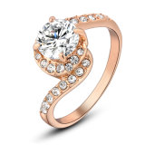 Bridal 18K Gold Jewelry Wedding Finger Ring for Lady