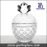 Crystal Pineapple Shape Glass Jar with Cover