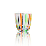 2016 Latest Striped Glass Candle Vessel